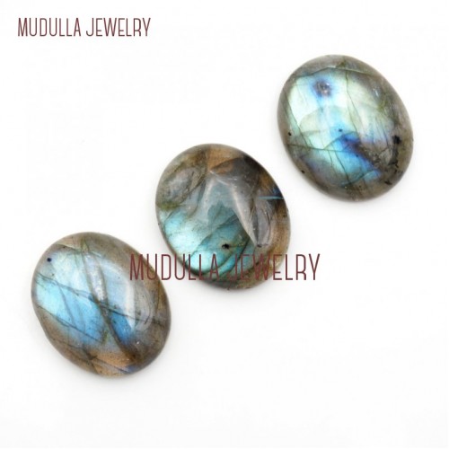 Stone Oval Shape Polishing Labradorite Loose Stone