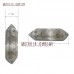 Crystal Jewelry Crystal Stone Double Terminated Point Hexagon Faceted Cloud Crystal Loose Stone