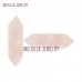 Quartz Crystal And Stone Faceted Rose Quartz Crystal Double Terminated Point Hexagon Loose Stone