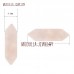 Quartz Crystal And Stone Faceted Rose Quartz Crystal Double Terminated Point Hexagon Loose Stone