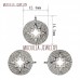 Pendant Jewelry Star Pendant Clear Silver Plated Cubic Zirconia Round Shape North Star Starburst Pendant