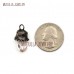 Crystal Pendant Crystal Jewelry Antique Pendant Free Form Point Antique Silver Plated Clear Crystal Pendant