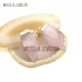 Quartz Crystal Pendant Crystal Point Pendant Hexagonal Prisms Point Gold Plated Rose Quartz Crystal Pendant