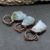 Antique Raw Quartz Pendant Aquamarine Pendant Antique Bronze Plated Aquamarine Raw Quartz Free Form Pendant