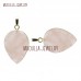 Crystal Jewelry Teardrop Crystal Pendant Faceted Gold Plated Rose Quartz Crystal Inverted Teardrop Pendant