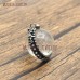 Crystal Ball Pendant Antique Soldered Jewelry Antique Silver Plated Clear Crystal Soldered Ball Pendant