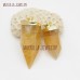 Gold Crystal Point Pendant Citrine Pendant Gold Plated Citrine Crystal Free Form Pillar Point Pendant