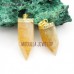 Gold Crystal Point Pendant Citrine Pendant Gold Plated Citrine Crystal Free Form Pillar Point Pendant