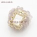 Gold Plated Copper Jewelry Clear Gold Plated Cubic Zirconia White Shell Heart Shape Rectangle Pendant