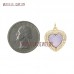 Copper Jewelry Gold Plated Crystal Gold Pendant Jewelry Heart Shape Gold Plated Glass Crystal Pendant