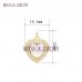 Copper Jewelry Crystal Gold Heart Shape Pendant Heart Shape Gold Plated Glass Crystal Pendant