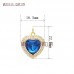 Gold Heart Shape Gold Pendant Heart Shaped Crystal Pendant Gold Plated Glass Crystal Heart Shape Pendant