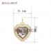 Crystal Heart Gold Plated Pendant Heart Shape Pendant Gold Heart Shape Gold Plated Glass Crystal Pendant