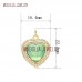 Heart Pendant Gold Crystal Gold Pendant Copper Jewelry Gold Plated Glass Crystal Heart Shape Pendant