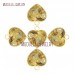 Heart Shaped Crystal Pendant Gold Heart Pendant Crystal Gold Plated Crystal Heart Shape Pendant