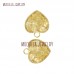 Heart Pendant Plated Gold Plated Pendant Heart Shape Gold Plated Clear Crystal Pendant