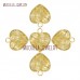 Heart Pendant Plated Gold Plated Pendant Heart Shape Gold Plated Clear Crystal Pendant