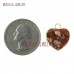 Stone Heart Gold Jewelry Heart Shape Pendant Stone Pendant Gold Plated Red Jasper Stone Heart Shape Pendant