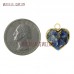 Jewelry Sodalite Gold Plated Pendant Gold Pendant Gold Plated Brazilian Sodalite Heart Shape Pendant