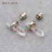 Earrings Quartz Earrings Mix Color Clear Crystal Raw Quartz Light Up Soldered Pillar Point Stud Earrings