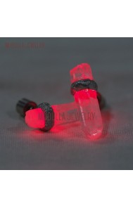 Red Stud Earrings Light Up Earrings Raw Quartz Light Up Soldered Pillar Point Red Clear Crystal Stud Earrings